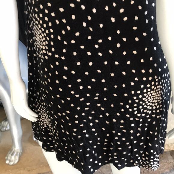 Anthropologie Maeve Black Lilt Swing High Neck Rayon Dress Women's Size Small - Picture 6 of 11